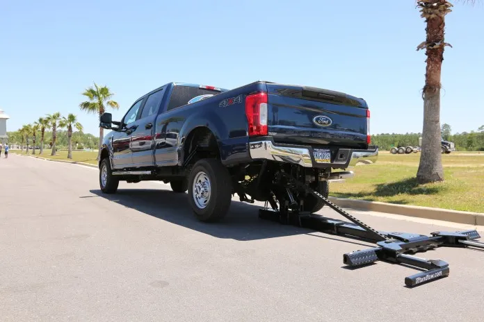 Lift and Tow hidden wheel lift attached to a pickup truck